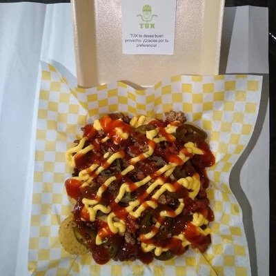 Nachos con carne